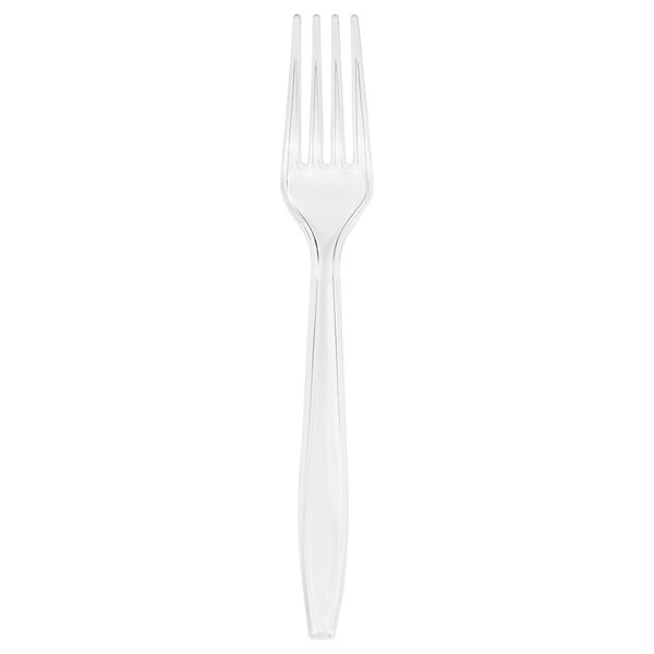 Touch Of Color Clear Plastic Forks, 7", 600PK 010461B - main